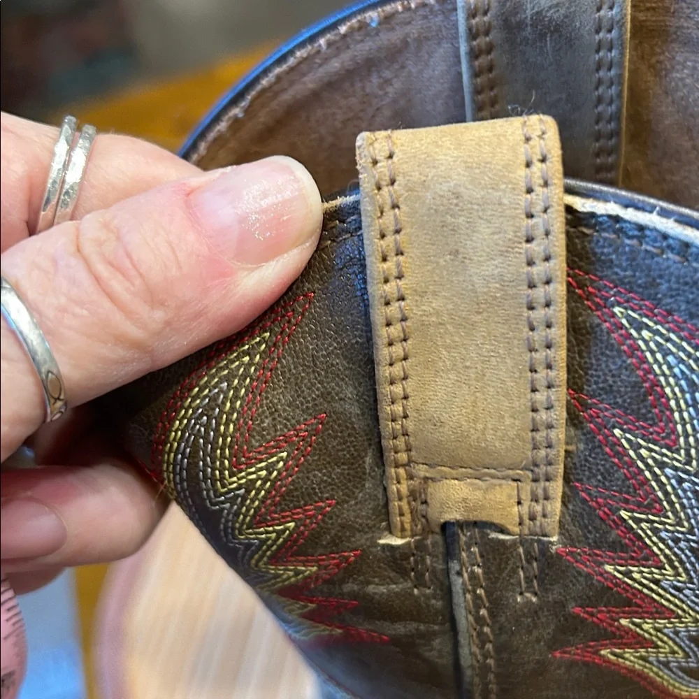 ARIAT BOYS WORKHOG PULL ON WESTERN BOOTS SZ 1